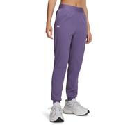 Under Armour Women's Rival High Rise Woven Pants, (520) Purple Luxe / / White, Large