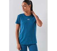 Under Armour Rival Core Short Sleeve T-shirt Blue L Woman