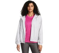 Under Armour Womens Rival Sport Windbreaker Jacket Outerwear Halo Grey M