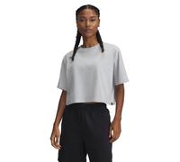 Under Armour Womens Rival Ss T- Shirt in Grey Cotton - Size UK 12-14 (Womens)