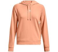 Under Armour Women's Rival Terry Hoodie Long Sleeves, Mellow Orange, S