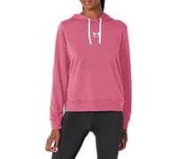 Under Armour Women's Rival Terry Hoodie Long Sleeves, Pace Pink, S