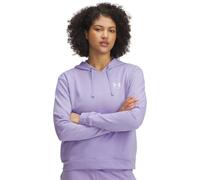 Under Armour Women's Rival Terry Hoodie, Soft and Warm Women's Hoodie for Sports and Workouts, Fast-Drying and Sweat-Wicking Hooded Top,Transparent / / White,LG