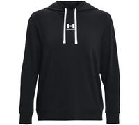 Under Armour Women's Rival Terry Hoodie sweatshirt, Noir/Blanc, L