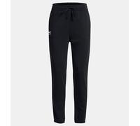 Under Armour Womens Rival Terry Joggers Pants Bottoms Black/White L