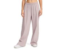 Under Armour Women's Rival Wide Leg Pants, (009) Gray Dawn / / White, S