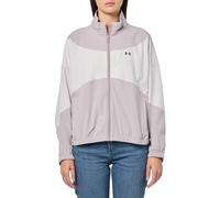 Under Armour womens Rival Woven Jacket, (009) Gray Dawn/Gray Matter/Black, S