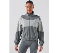 UNDER ARMOUR Womens Rival Woven Jacket, Grey, Size M, Women Grey