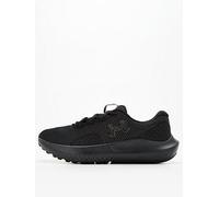 UNDER ARMOUR Women's Running Charged Surge 4 Trainers, Black / Black / Black, Size 4, Women Black / Black / Black