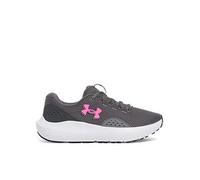 UNDER ARMOUR Women's Running Charged Surge 4 Trainers - Grey, Castlerock / Anthracite / Pink, Size 3, Women Castlerock / Anthracite / Pink