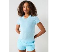 UNDER ARMOUR Women's Running Launch Camo T-Shirt - Blue, Stream / / Reflective, Size L, Women Tream / / Reflective