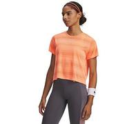 UNDER ARMOUR Womens Running Launch Short Sleeve T-Shirt, Orange, Size L, Women Orange