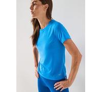 Under Armour Women's Launch Short Sleeve, Lightweight and Breathable Women's T-Shirt, Comfortable Running Top with Reflective Detailing,Blue Atlantis / / Reflective,XL