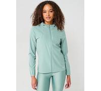 UNDER ARMOUR Womens Running Outrun The Storm Jacket - Green, Silica Green / / Reflective, Size L, Women Ilica Green / / Reflective