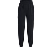 Under Armour Womens Solid Patterned Cargo Joggers in Black - Size 12 UK
