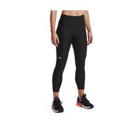 Under Armour Women's Standard HeatGear High No-Slip Waistband Ankle Leggings, Black (001)/White, Large Short
