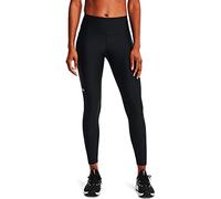 Under Armour Women's HeatGear High No-Slip Waistband Pocketed Leggings, Black (001)/White, L