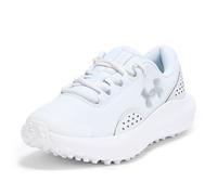 UNDER ARMOUR Women's Golf Surge Trainers - Grey, Gray / White / Metallic Silver, Size 7, Women Gray / White / Metallic Silver