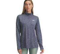 Under Armour - Womens Tech 1/2 Zip- Twist T Shirt, Color Downpour Gray (044), Size: Medium