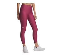 Under Armour Women's Tech Hi-Ankle Tights, Super-Light, Non-Slip Waistband, Fuchsia Dusk/White LG