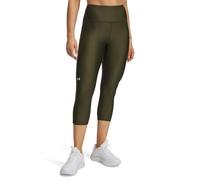 Under Armour Women's Tech Hi Capri, Super-Light Base Layer for Training and Sports, Women's Gym Capri Leggings with Superior Coverage and Non-Slip Waistband,Expedition Green / / White,XXL