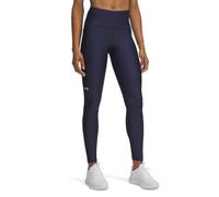Under Armour Women's Tech HiRise Legging, Super-Light Base Layer for Training and Sports, Women's Gym Leggings with Superior Coverage and Non-Slip Waistband,Washed Navy / / White,LG