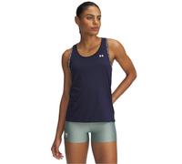 Under Armour Women's Tech Knockout Tank, Ultra-Light and Breathable Running Vest, Athletic Sleeveless Tank Top for Women, Midnight Navy / / White, LG