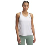 Under Armour Women's Tech Knockout Tank, Ultra-Light and Breathable Running Vest, Athletic Sleeveless Tank Top for Women, White / / Black, LG