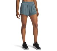 Under Armour Women's Tech Mesh Play Up 3" Shorts - Jasper Blue/Serpentine - Size: Medium