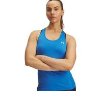 Under Armour Women's Tech Mesh Racer Tank, Breathable Pinhole Mesh Women's Vest with Classic Racer Back Design, Gym Tank Top with Shaped Hem,Blue Atlantis / / White,MD