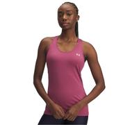 Under Armour Women's Tech Mesh Racer Tank, Breathable Pinhole Mesh Women's Vest with Classic Racer Back Design, Gym Tank Top with Shaped Hem,Fuchsia Dusk / / White,MD