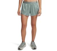 Under Armour - Womens Tech Play Up Shine Shorts, Color Silica Green (348), Size: Small