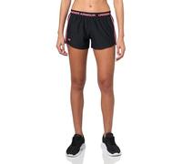 Under Armour Tech Play Up Shorts Black Red Women - L