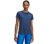 Under Armour Women's Tech Short Sleeve Crew Neck Twist, Comfortable Women's T-Shirt, Versatile Gym Top for Sports, Training and Casual Wear,Blue Atlantis / / White,LG