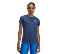 Under Armour Women's Tech Short Sleeve Crew Neck Twist, Comfortable Women's T-Shirt, Versatile Gym Top for Sports, Training and Casual Wear,Blue Atlantis / / White,MD