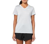 Under Armour Women's Tech Short Sleeve V Neck, (538) Transparent / / White, XL