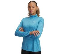 UNDER ARMOUR Womens Training Tech Twist 1/2 Zip Top, Ether Blue / / White, Size M, Women Ether Blue / / White