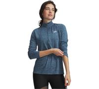 Under Armour Women's Tech Twist Quarter Zip, Wham Blue/White, S