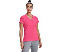 Under Armour womens Tech V-Neck Short-Sleeve T-Shirt , Cerise (653)/Metallic Silver , XX-Large