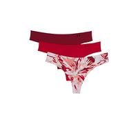 Under Armour Women's Thong Printed Underwear 3-Pack, Knock Out (656)/Purple Switch, Small