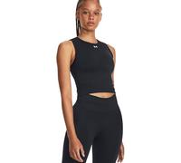 UNDER ARMOUR Womens Training Seamless Tank - Black/White, Black/White, Size L, Women Black/White
