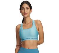 Under Armour Crossback Medium Impact Sports Bra Blue L Woman