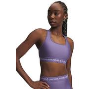 UNDER ARMOUR Womens Training Crossback Mid Bra, Purple, Size Xs, Women Purple