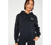 UNDER ARMOUR Womens Training Essentials Fleece Hoodie, Black / / White, Size S, Women Black / / White