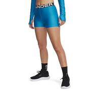 UNDER ARMOUR Womens Training Heatgear Shorty Shorts - Blue, Ether Blue / / White, Size Xl, Women Ether Blue / / White
