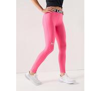 Under Armour Women's Heat Gear Legging, Quick-Drying and Breathable Women's Gym Gear, Ladies' Leggings with 4-Way Stretch Fabric,Super Pink / / White,LG