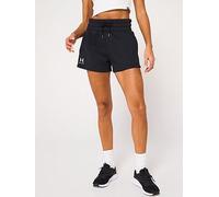 UNDER ARMOUR Women's Training Icon Fleece Boxer Shorts - Black, Black / / White, Size 2Xl, Women Black / / White