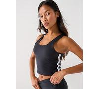 UNDER ARMOUR Womens Training Motion Sport Tape Tank, Black, Size M, Women Black