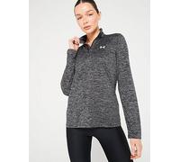 UNDER ARMOUR Womens Training Tech 1/2 Zip, Black / / White, Size Xl, Women Black / / White