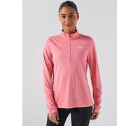UNDER ARMOUR Womens Training Tech 1/2 Zip, Pink, Size L, Women Pink